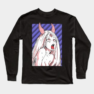 Kaguya Ōtsutsuki Naruto Hentai Ahegao Face Long Sleeve T-Shirt